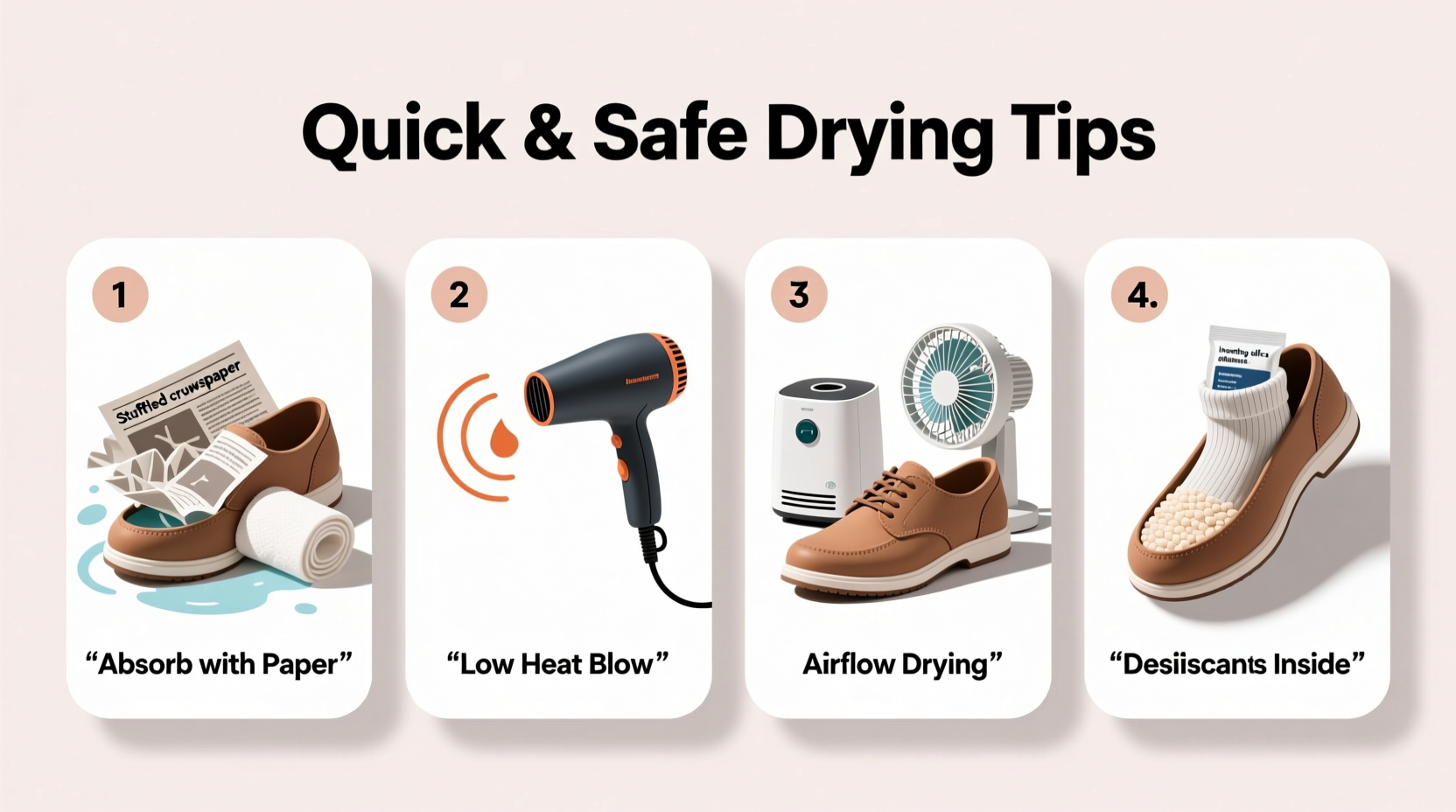 effective methods to dry wet shoes quickly without causing damage 2