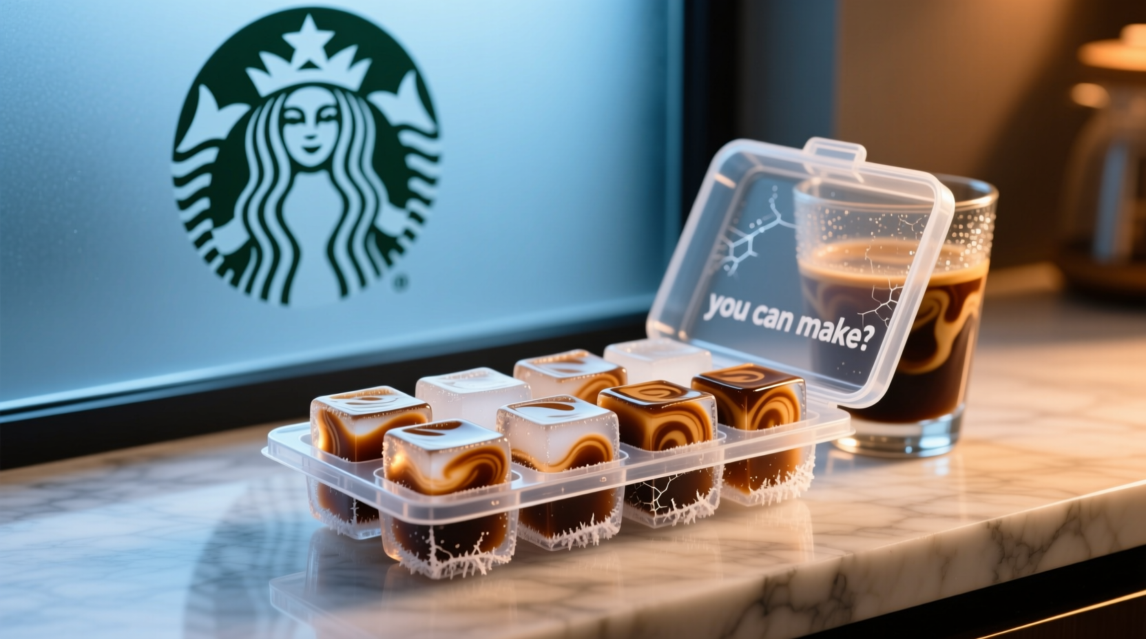 starbucks is selling coffee ice cubes but you can make