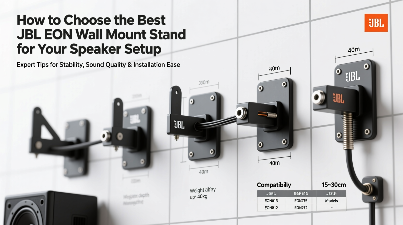 jbl eon wall mount stand