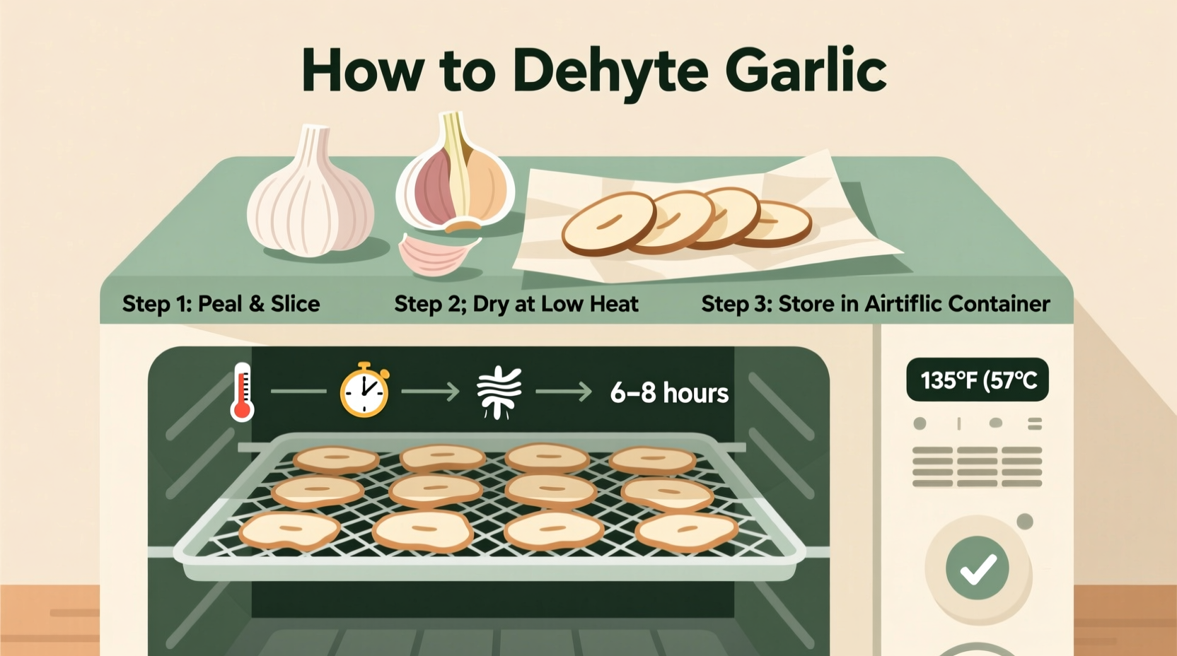 how to dehydrate garlic