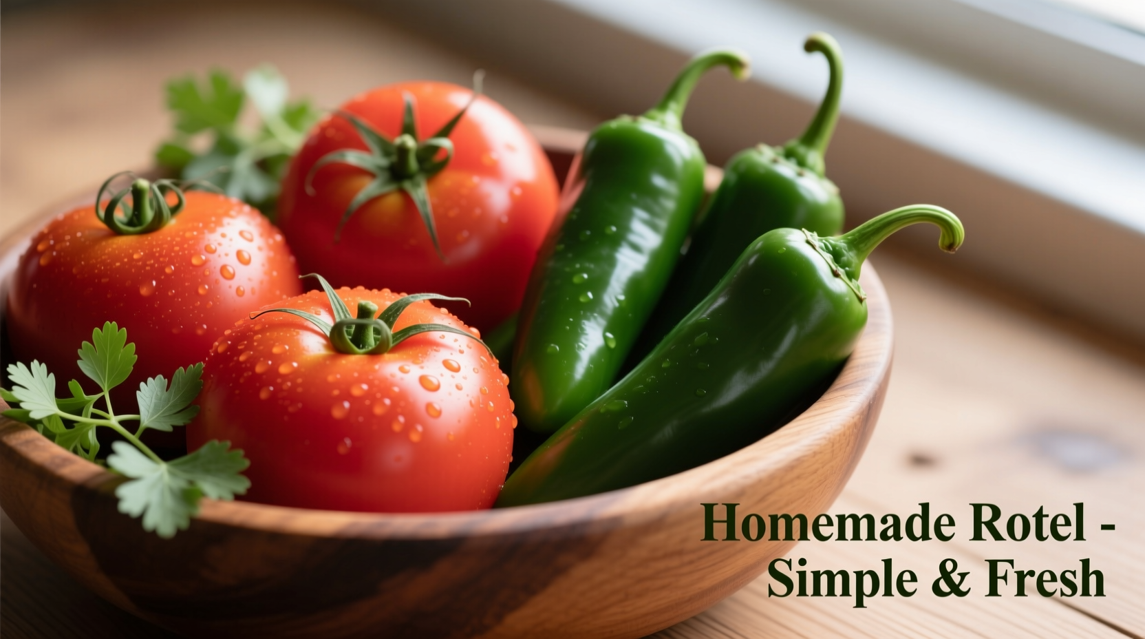 Fresh tomatoes and jalapeños for homemade rotel recipe