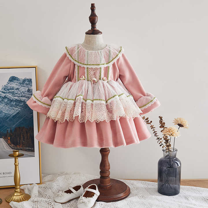 spanish style christmas dresses 4PCS Girl Autumn Winter Spring Red Velvet Vintage Spanish Princess Lolita  Pompom Ball Christmas Birthday Wedding Party Dress - Price history & Review  | AliExpress Seller - Oh My Little Princess Store