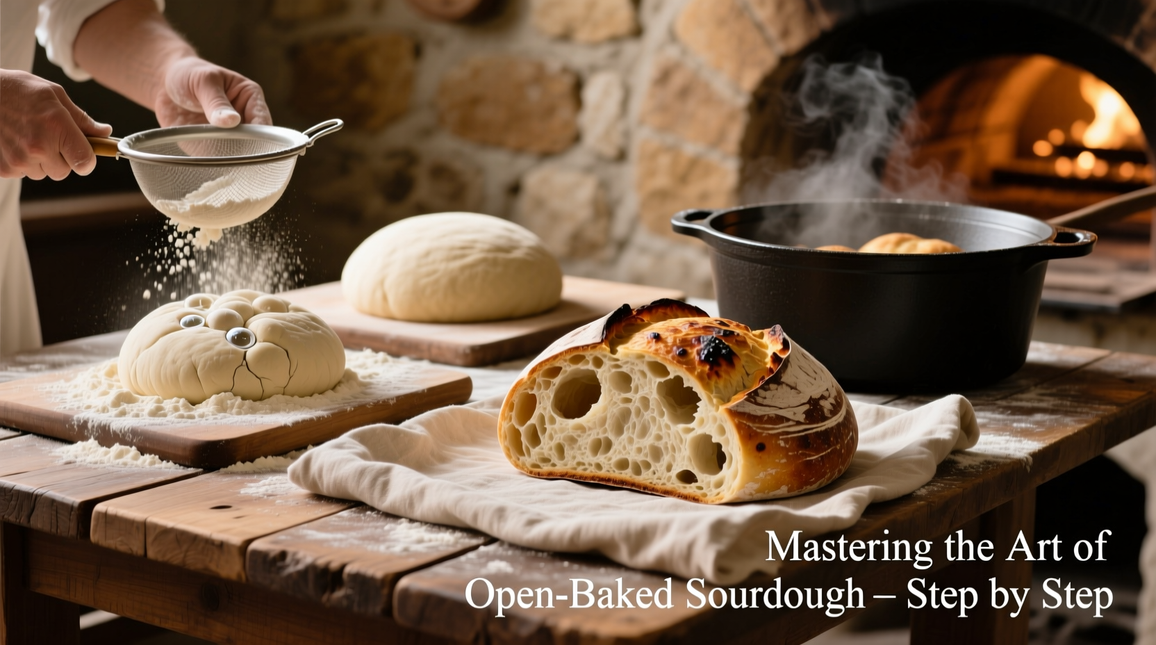 mastering the art of open baked sourdough step by step guide for perfect crust and texture