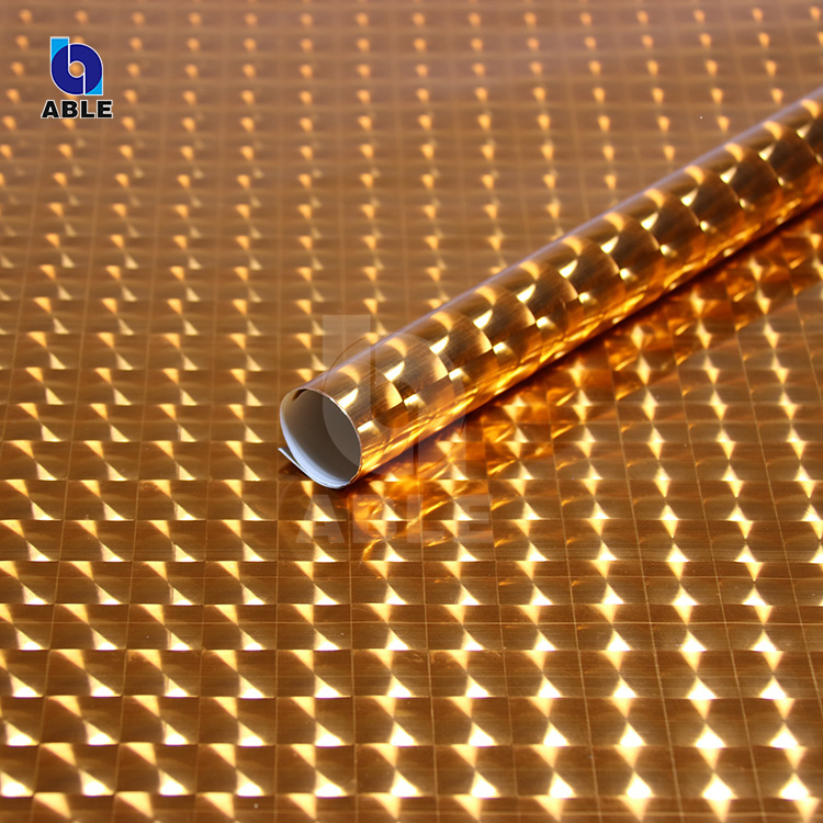 Wholesale Custom Holographic Reflective 3D Gift Wrapping Paper Gift Wrap