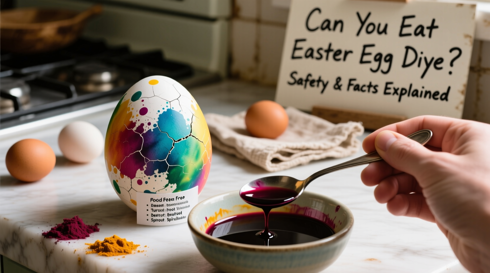 can you eat easter egg dye