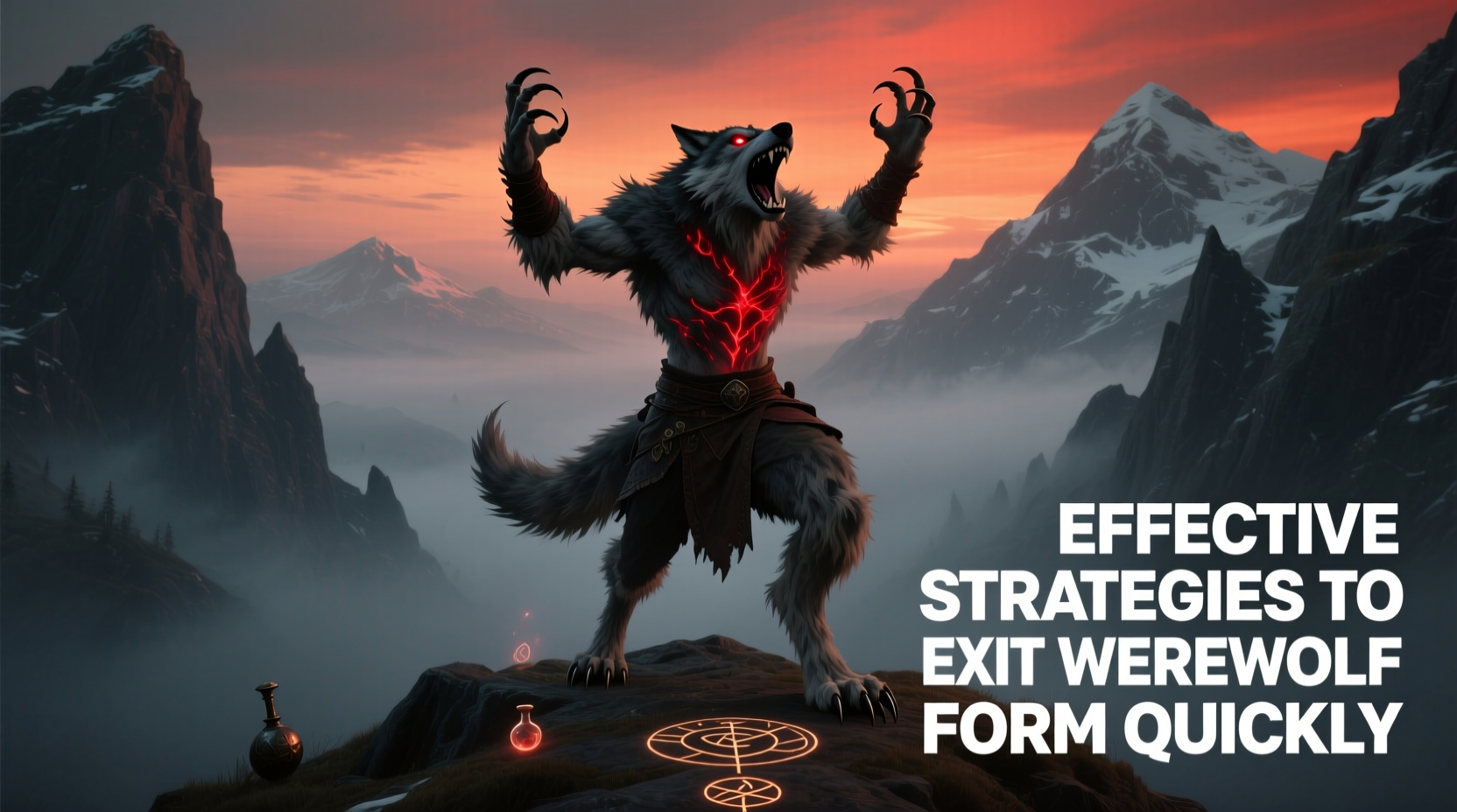 effective strategies to exit werewolf form quickly in skyrim