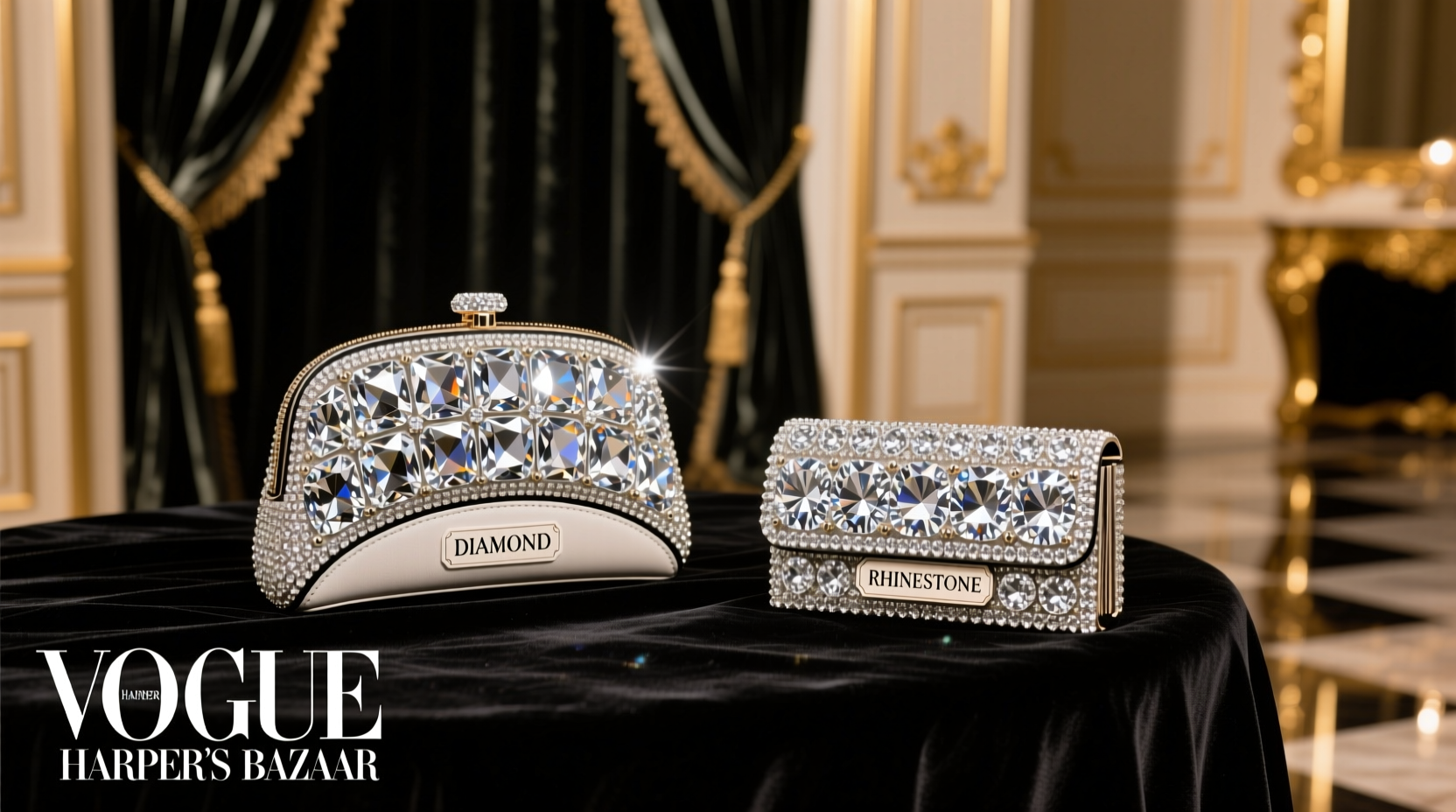 diamond vs rhinestone bag will people even notice the difference