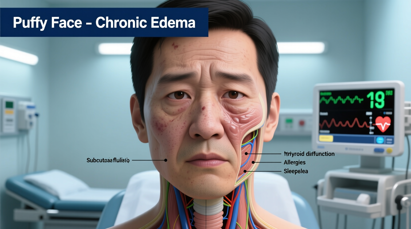 puffy face all the time causes symptoms and treatment