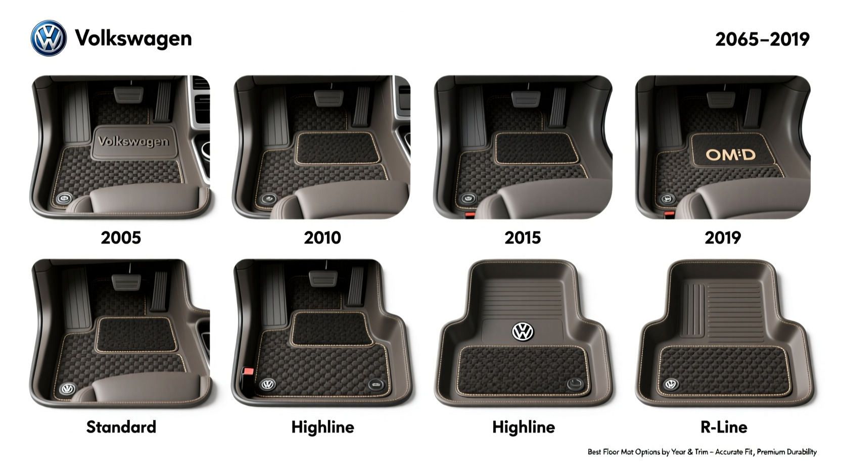 vw passat floor mats comparison
