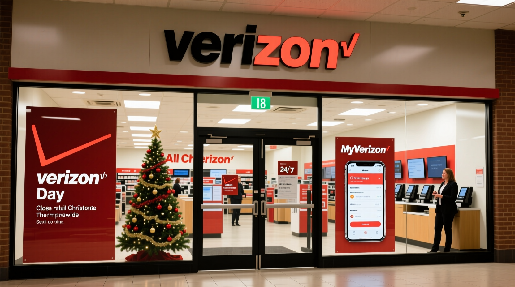 is verizon open on christmas day