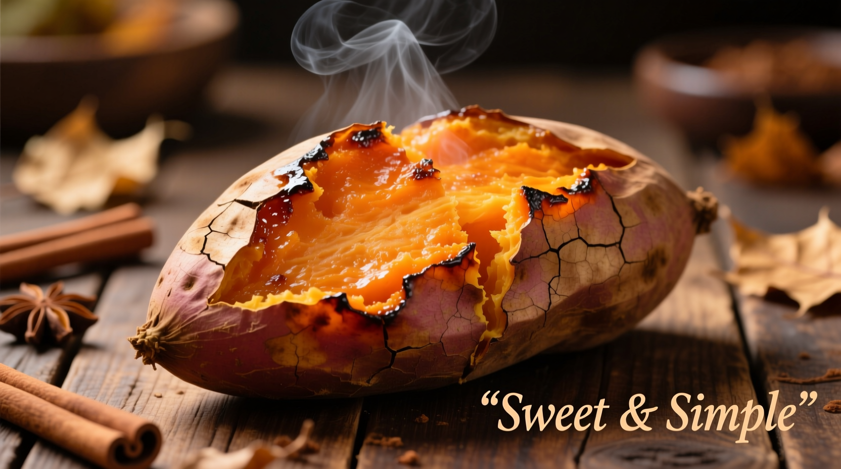 roasted whole sweet potato