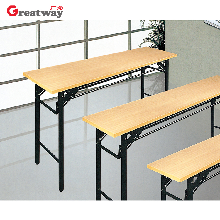 带轮子的折叠桌模块化现代会议室办公室办公家具铁电脑桌培训桌 - buy