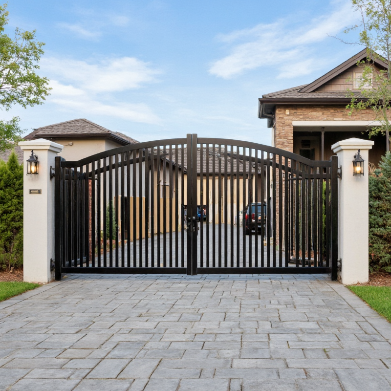 Driveway Gates for Size,application:apartment, featuring sleek, modern design with robust construction.