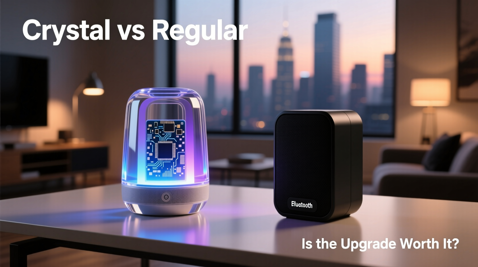 crystal bluetooth speaker vs regular bluetooth speaker are the looks worth the extra cash