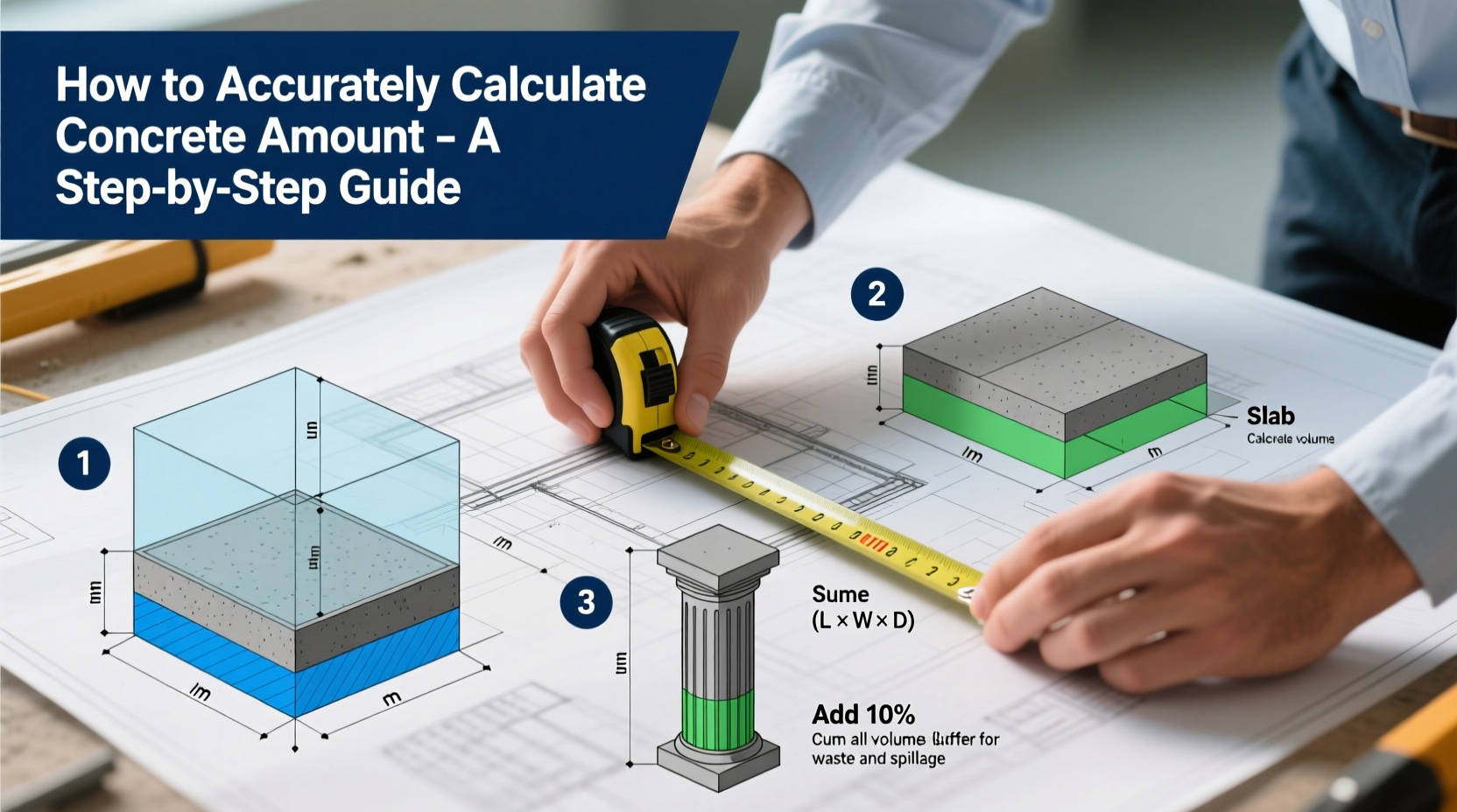 how to accurately calculate the concrete amount for your project a step by step guide