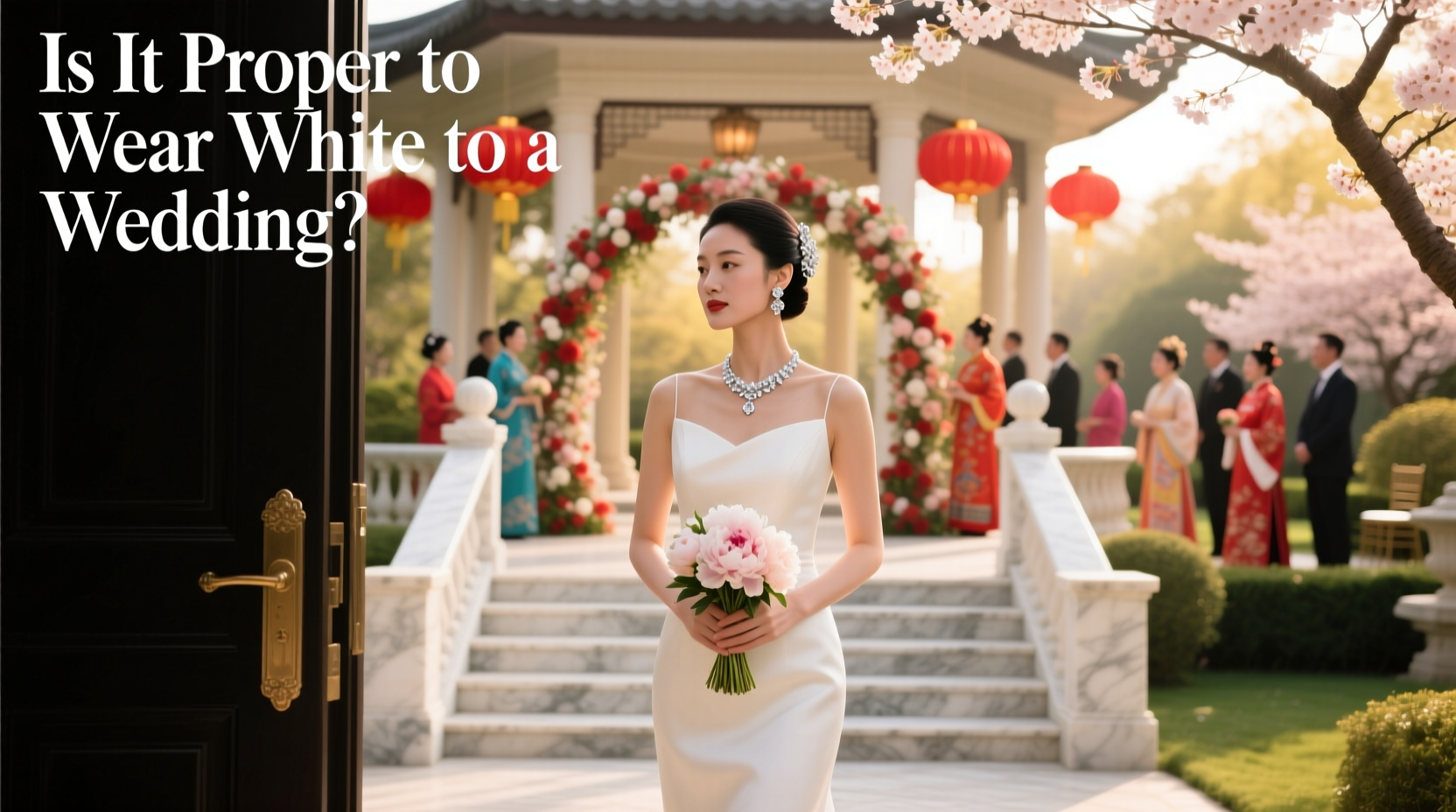 is it proper to wear white to a wedding