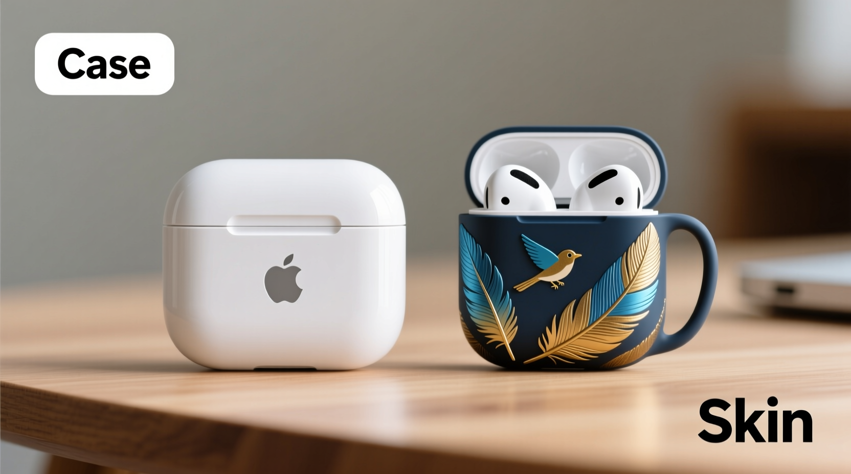 airpods case vs skin are bird designs better protected