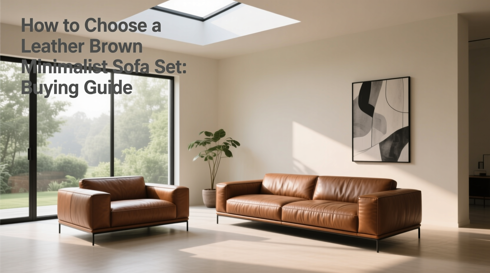 How to Choose a Leather Brown Minimalist Sofa Set: Buying Guide