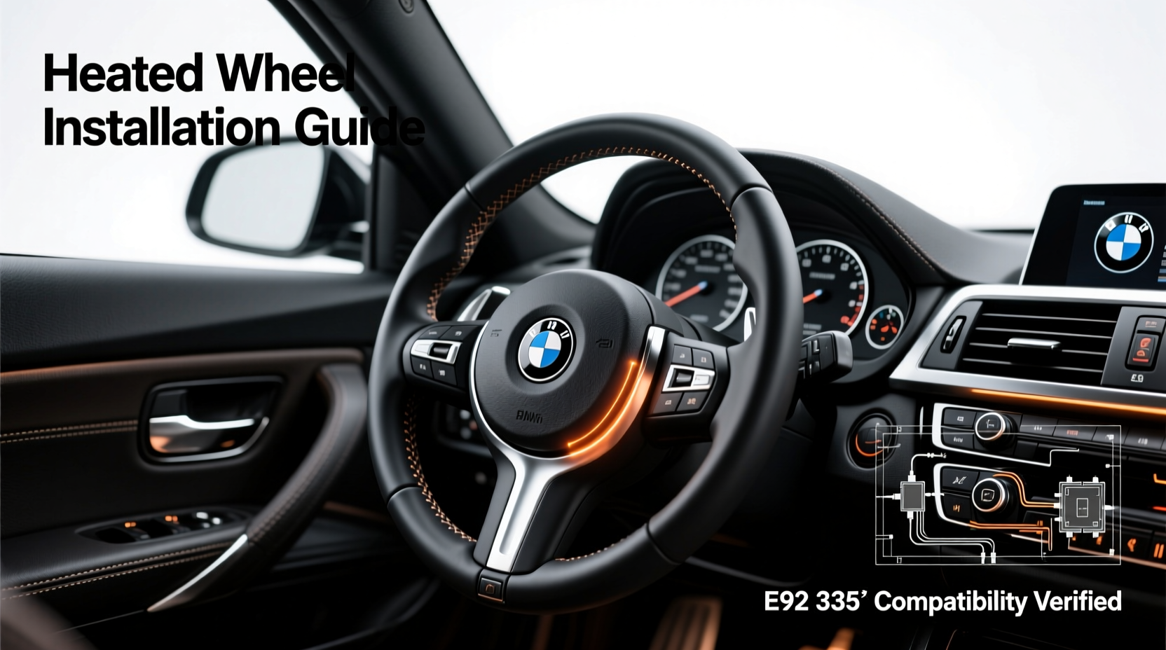 e92 335i heated wheel install