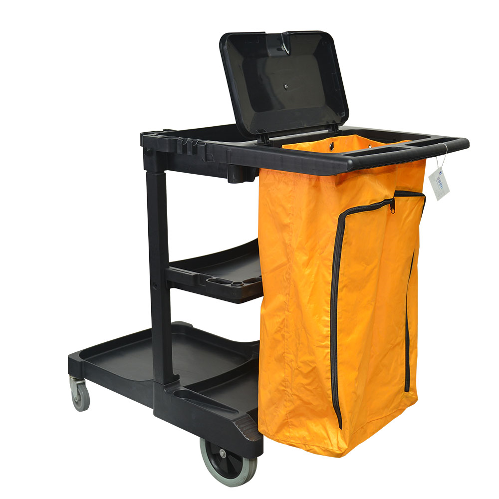 多用途酒店清洁工作手推车酒店客房清洁工作手推车手推车清洁服务手