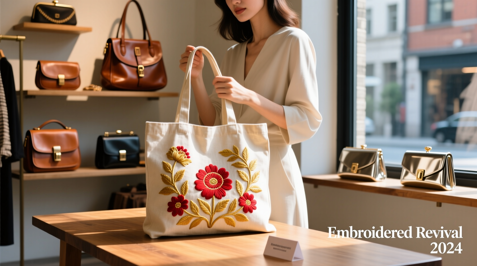 embroidered bags are making a comeback are they better than plain bags now