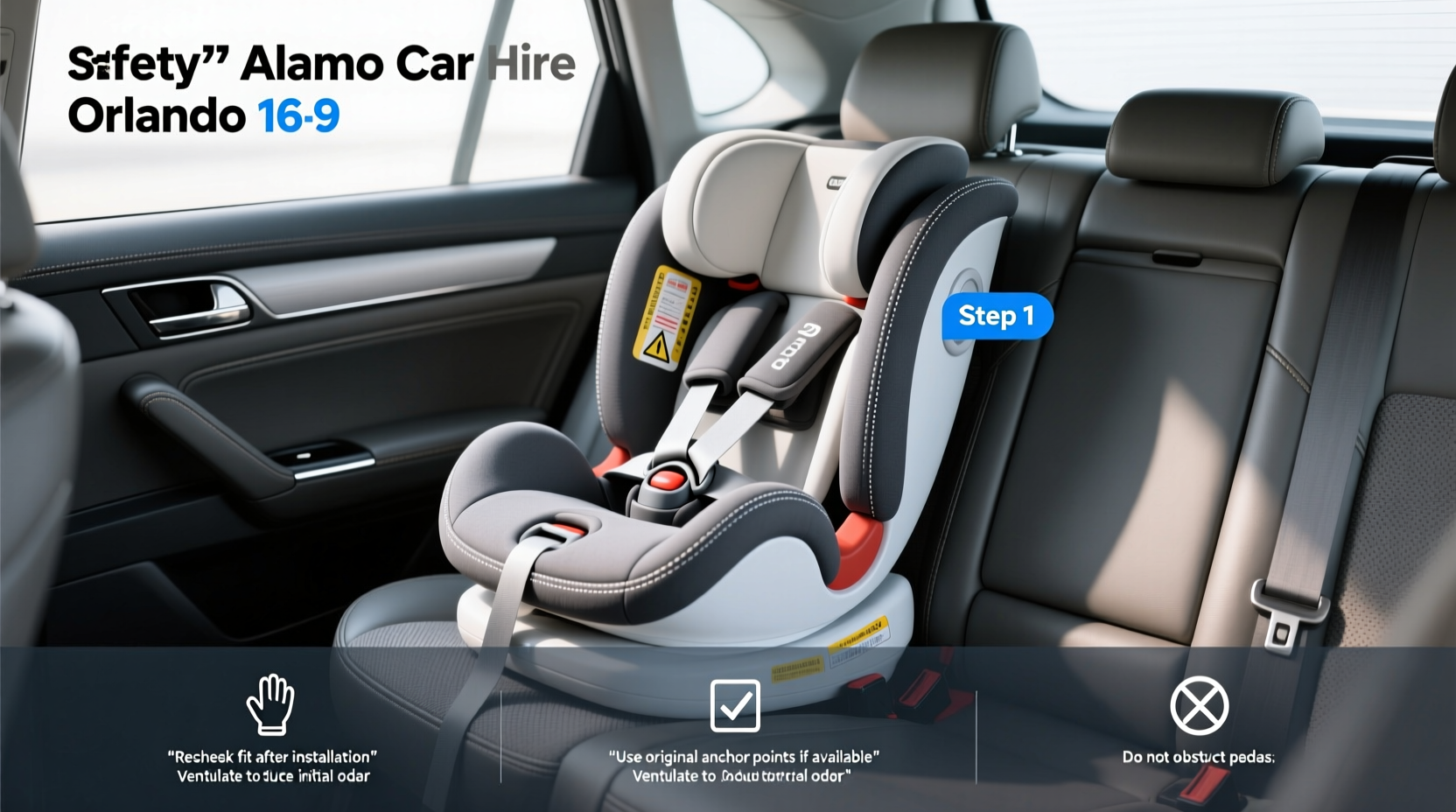 alamo car hire orlando child seats