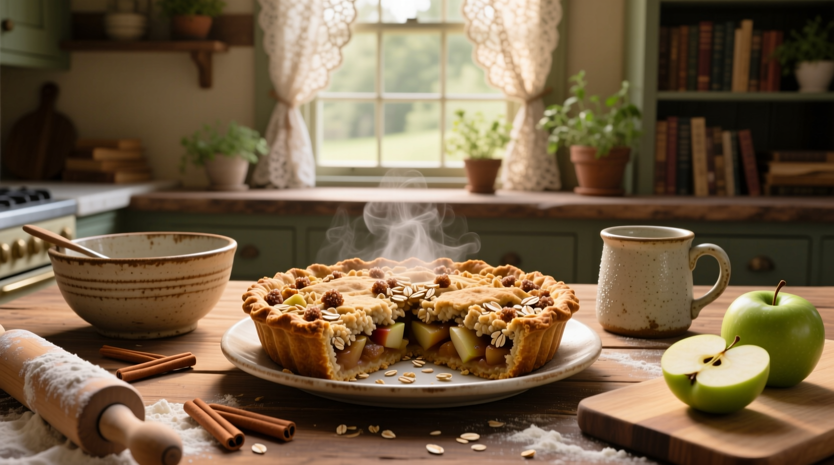 apple oat crumble pie guide