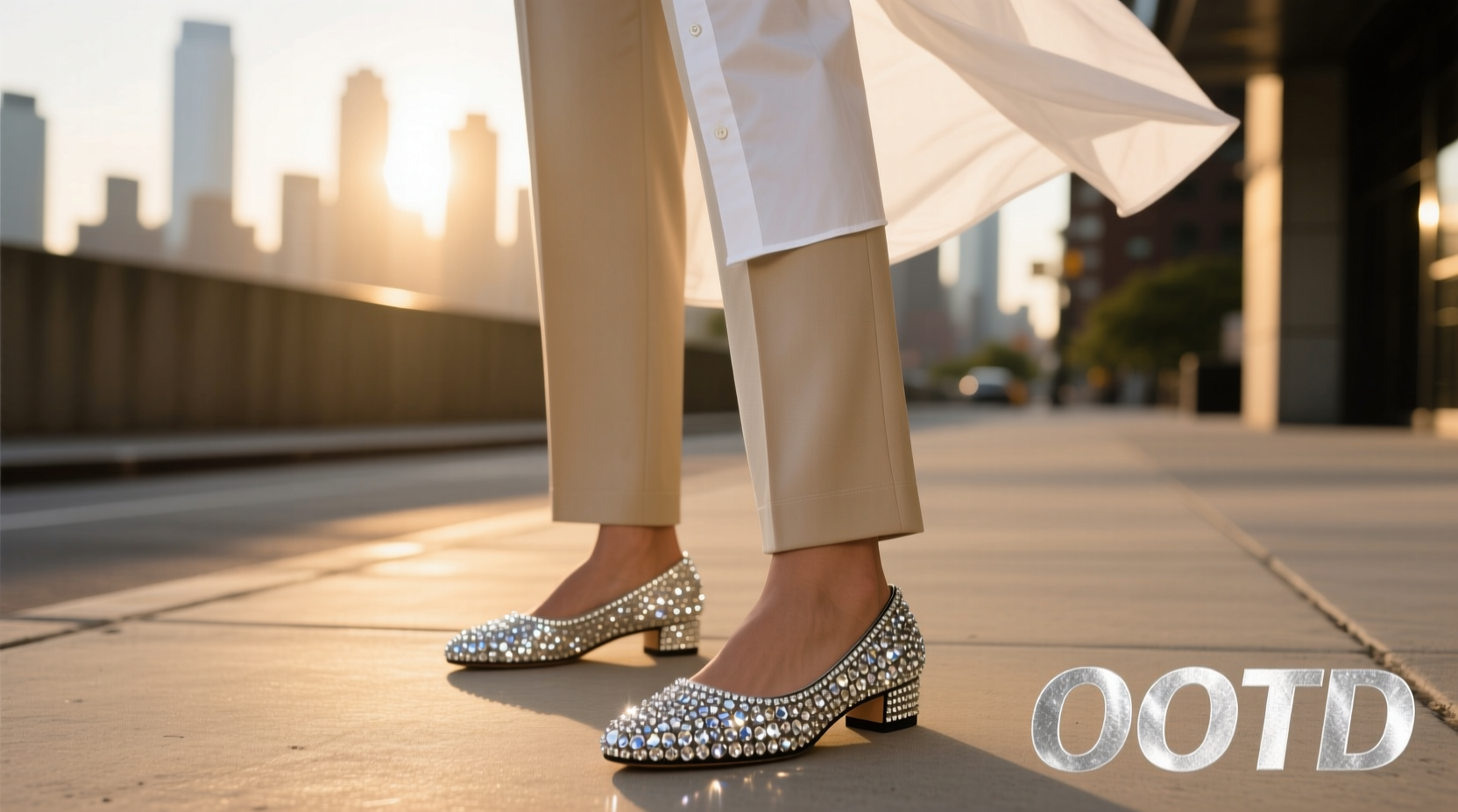 rhinestone flats ootd htlfxfu