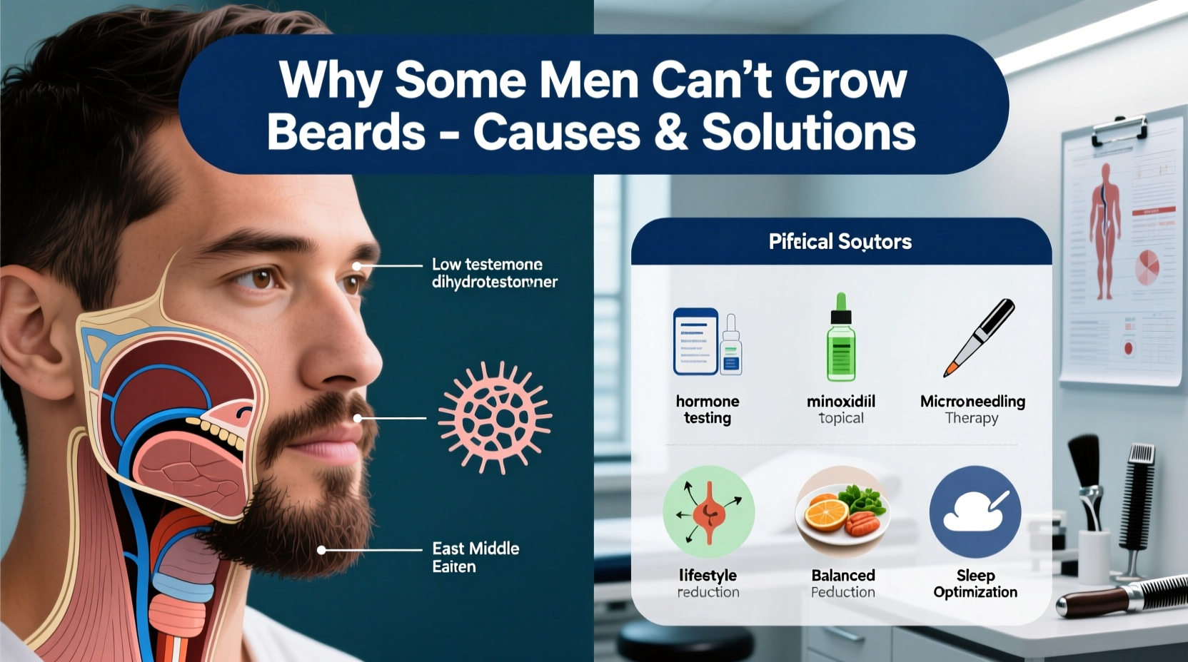 why cant some men grow beards common reasons solutions