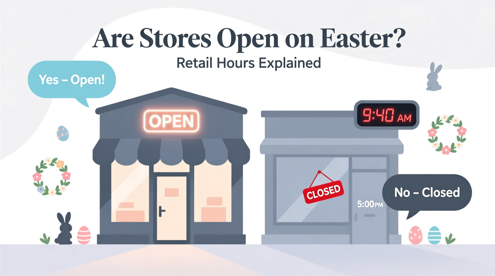 are stores opened on easter