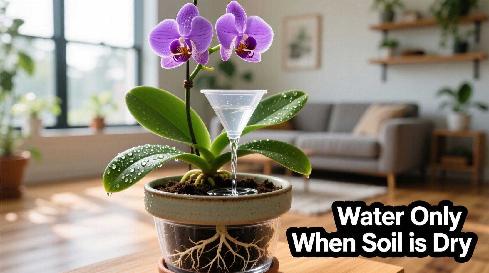 How to Water an Indoor Orchid Properly