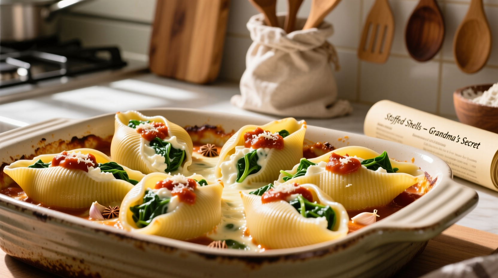 Perfect Stuffed Shells Recipe with Spinach - Ready in 45 Minutes