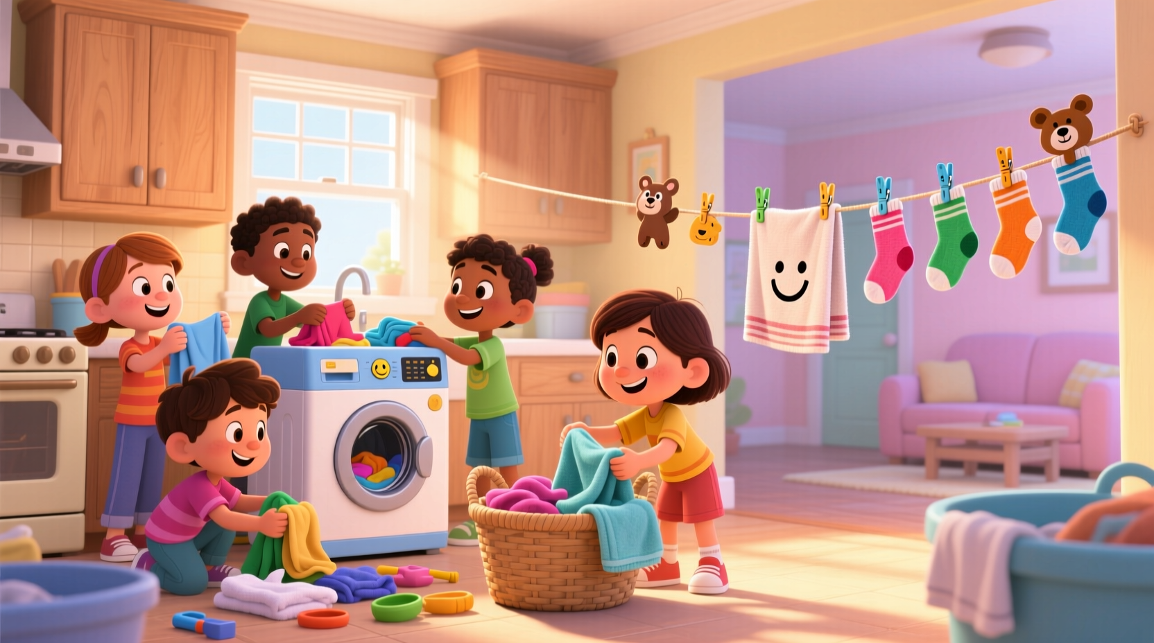 lets laundry simple tips teach kids