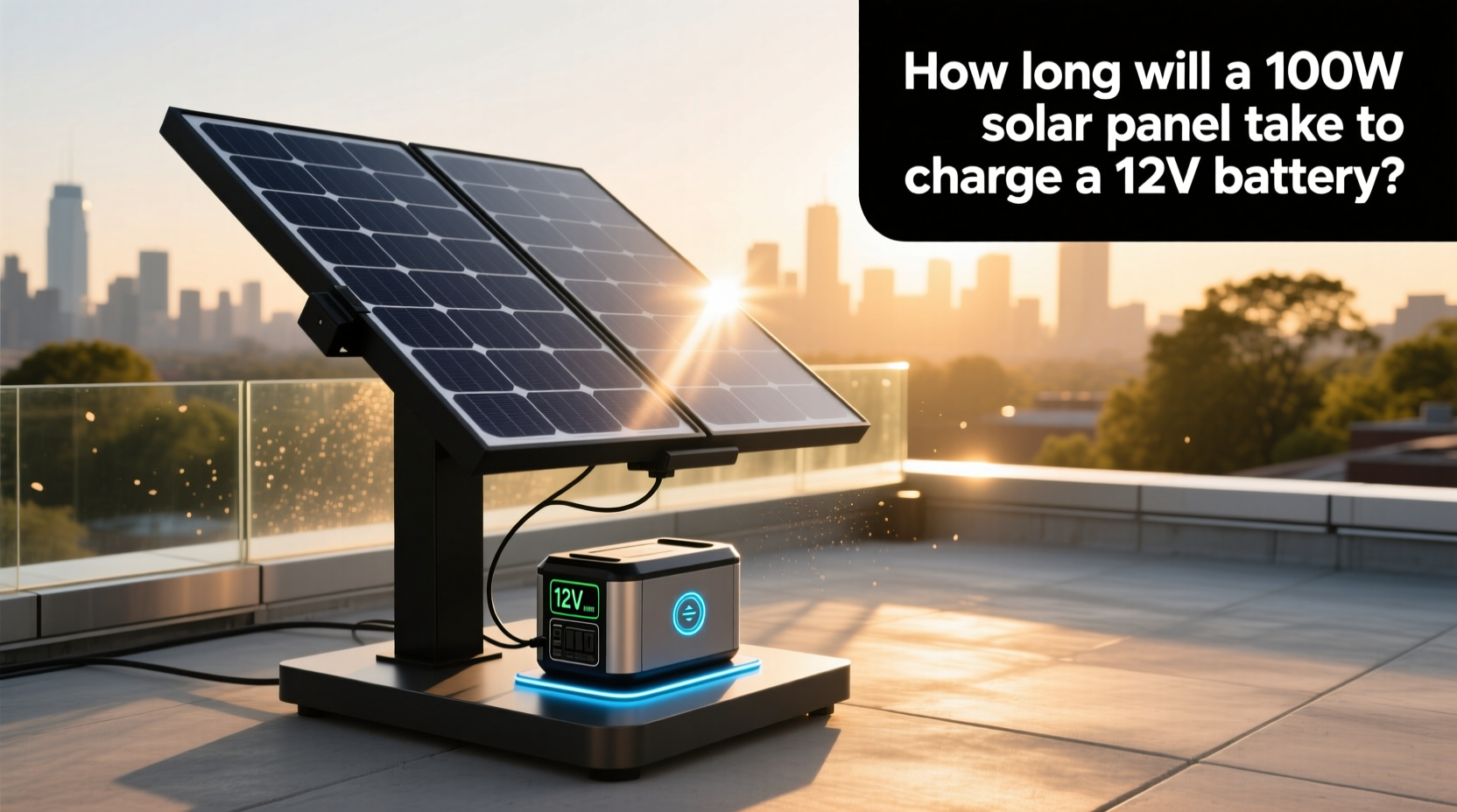 100w solar panel 12v battery charging guide