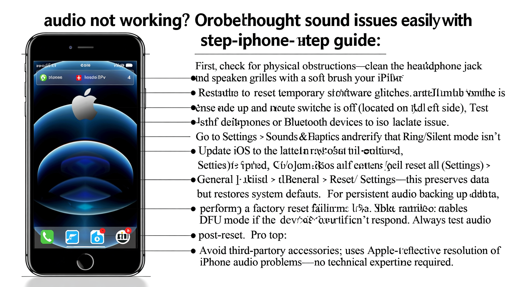 iphone audio not working troubleshoot sound issues easily