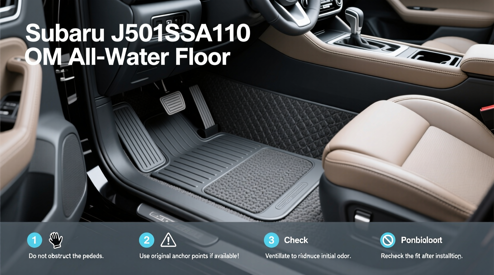 How to Choose Subaru J501SSA110 OEM All Weather Floor Mat