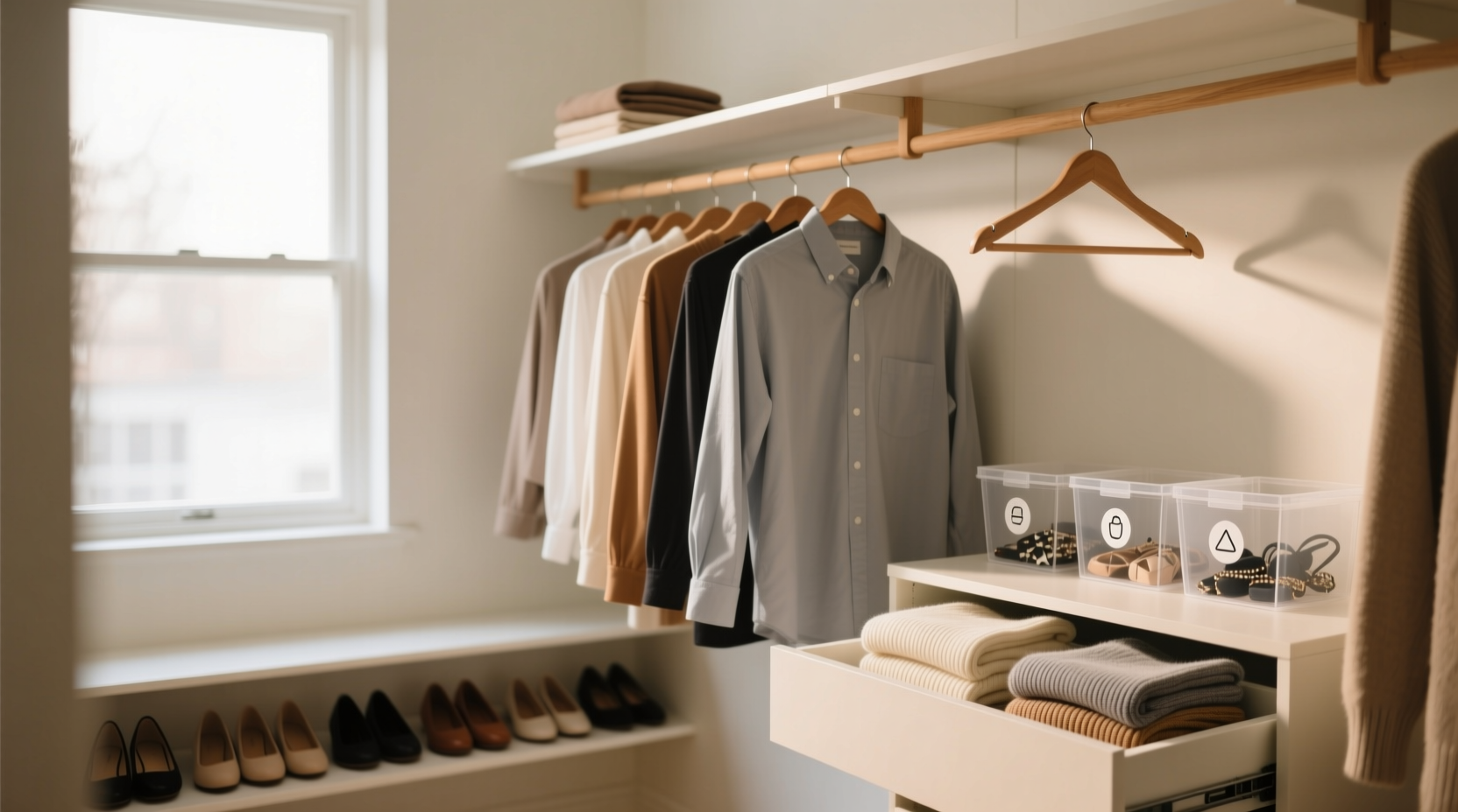 how to declutter the closet