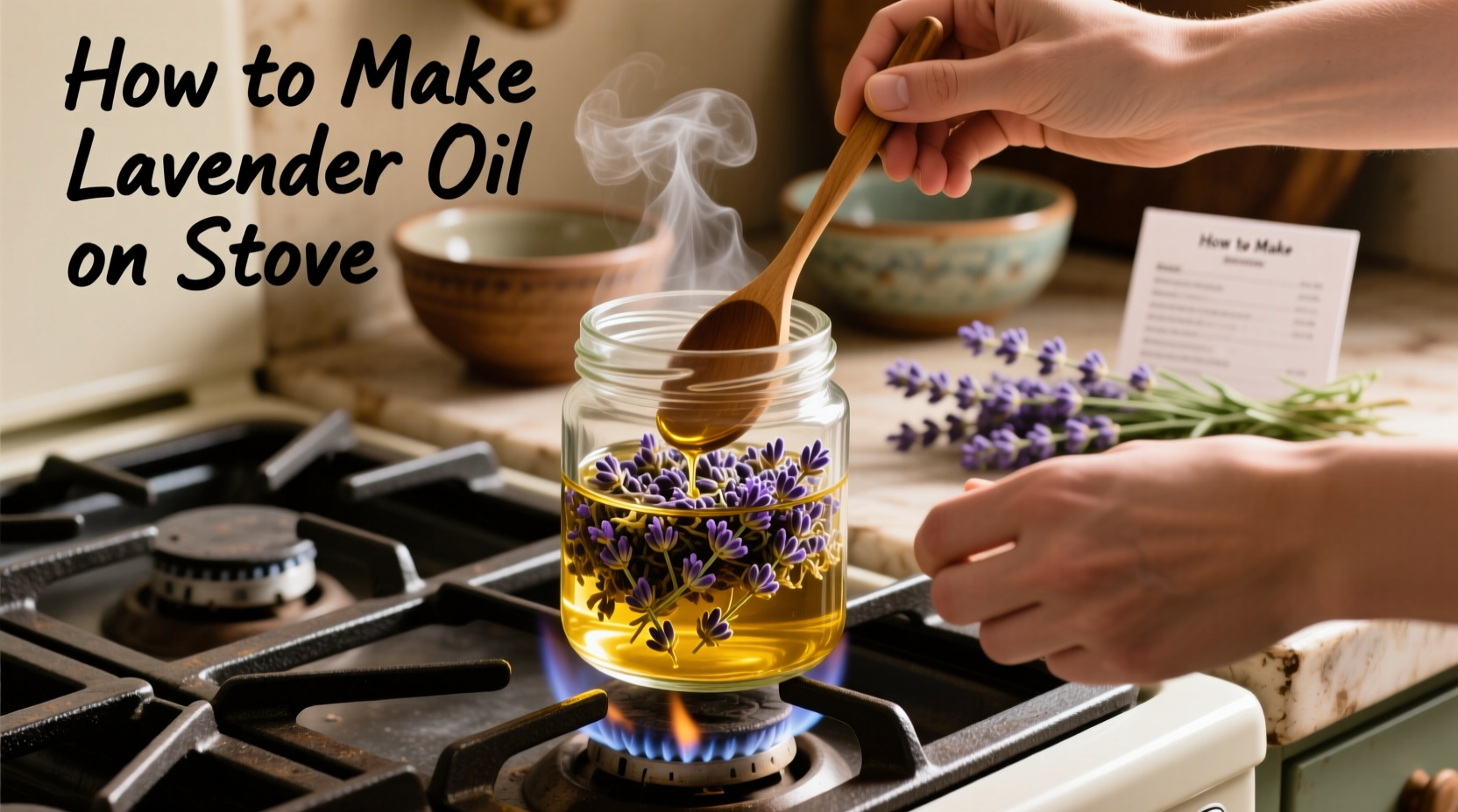 how to make lavender oil on stove