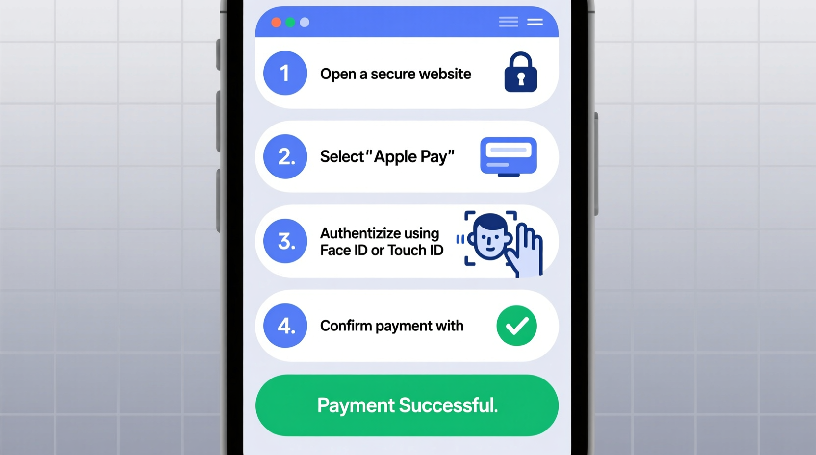 step by step guide to paying online securely with apple pay