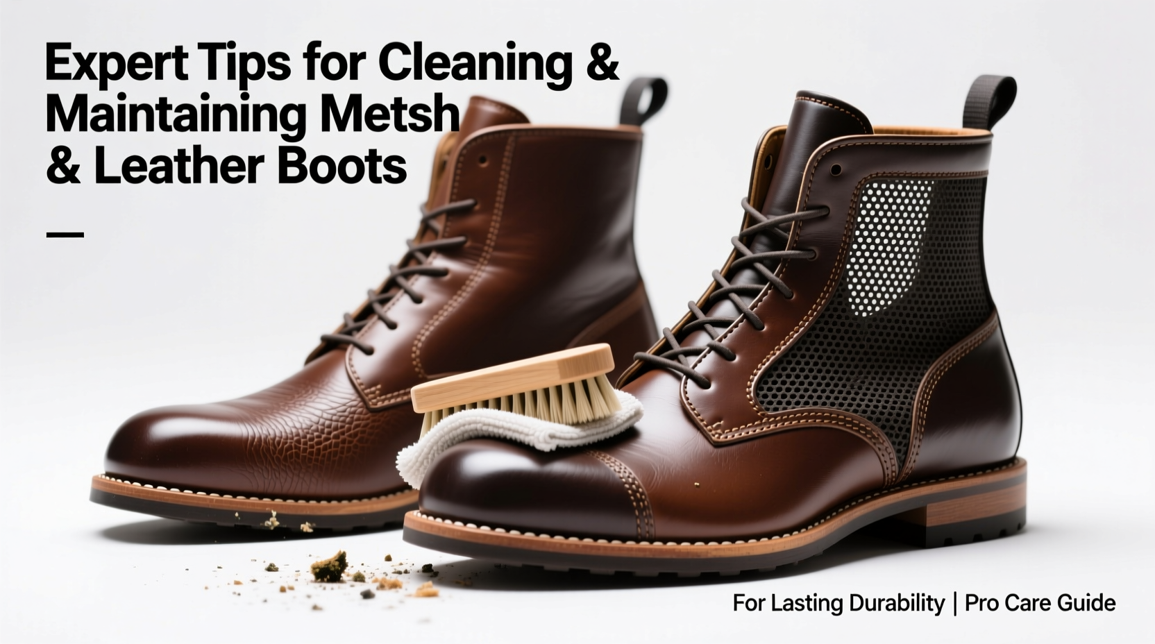 expert tips for cleaning and maintaining mesh and leather boots for lasting durability