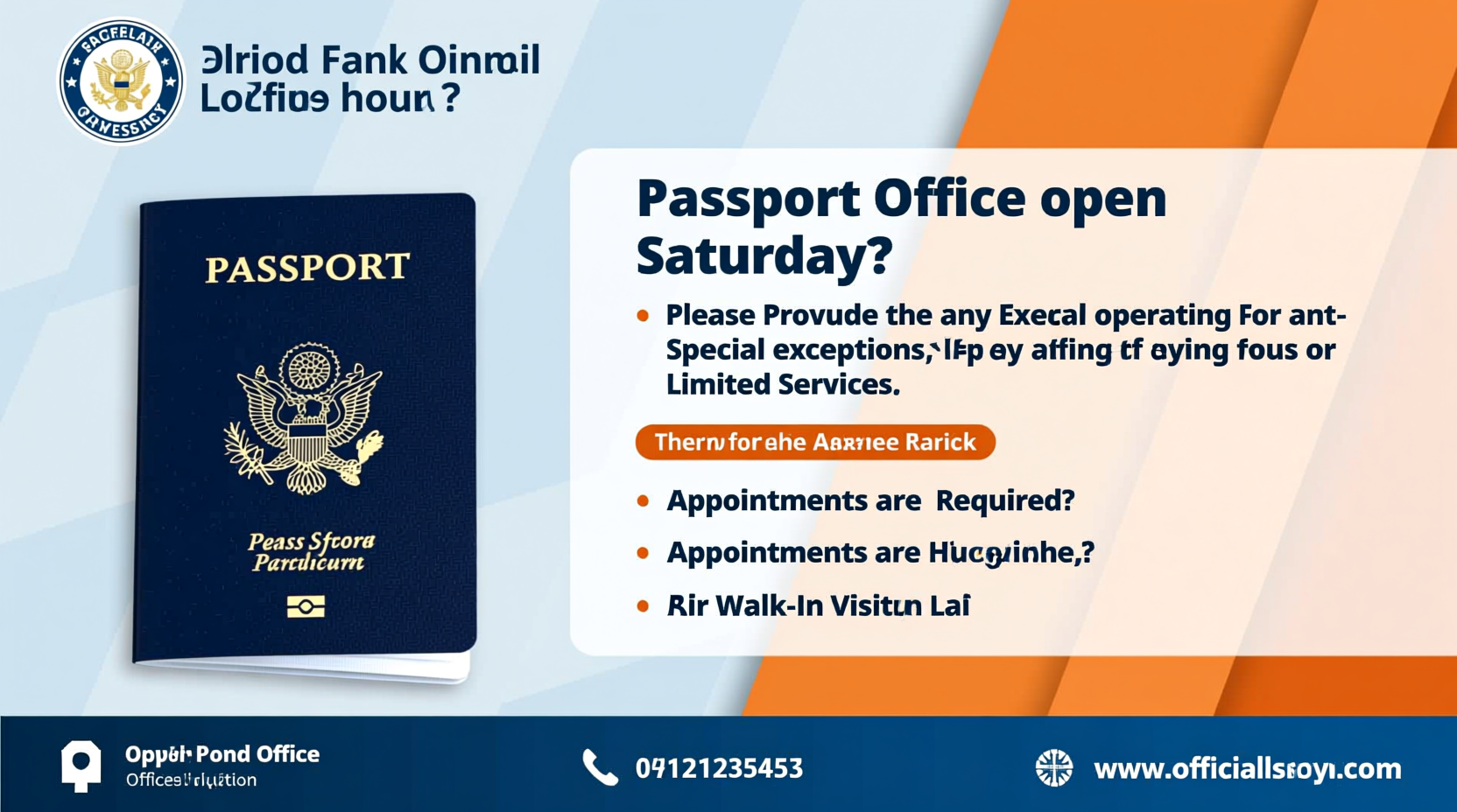 is passport office open on saturday