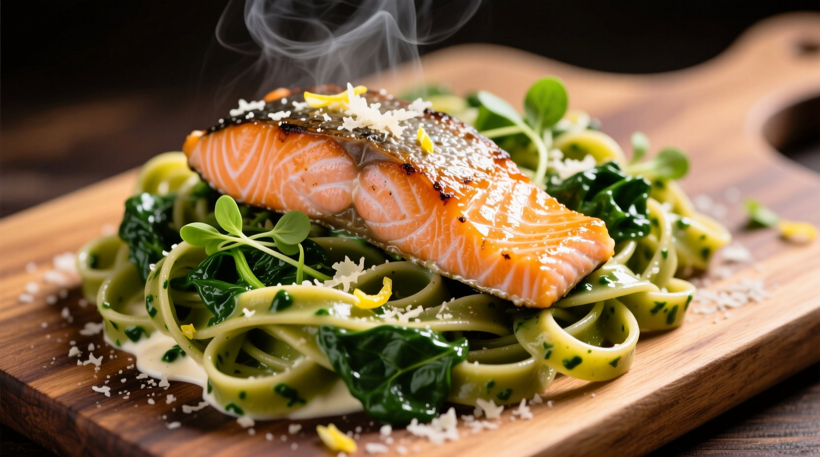 Perfect Salmon Spinach Pasta Recipe in 30 Minutes