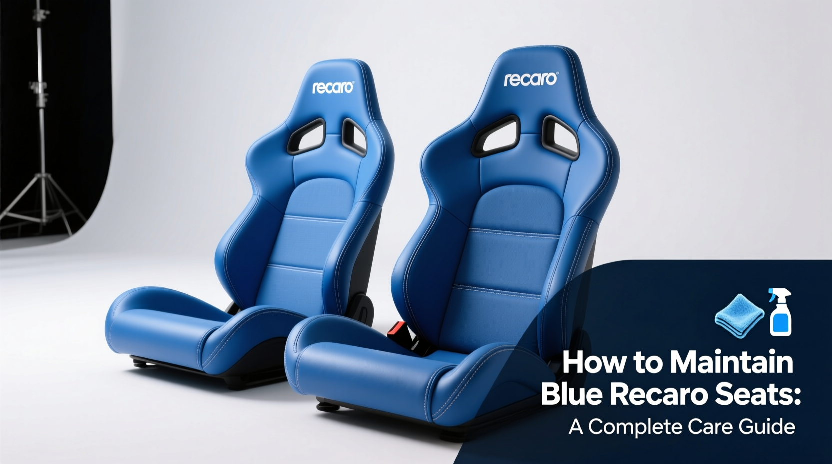 maintaining blue recaro seats