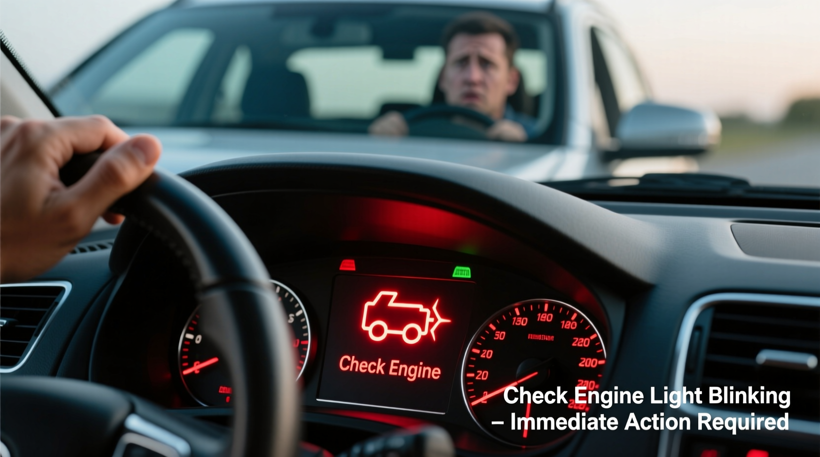 check engine light blinking causes risks and what to do