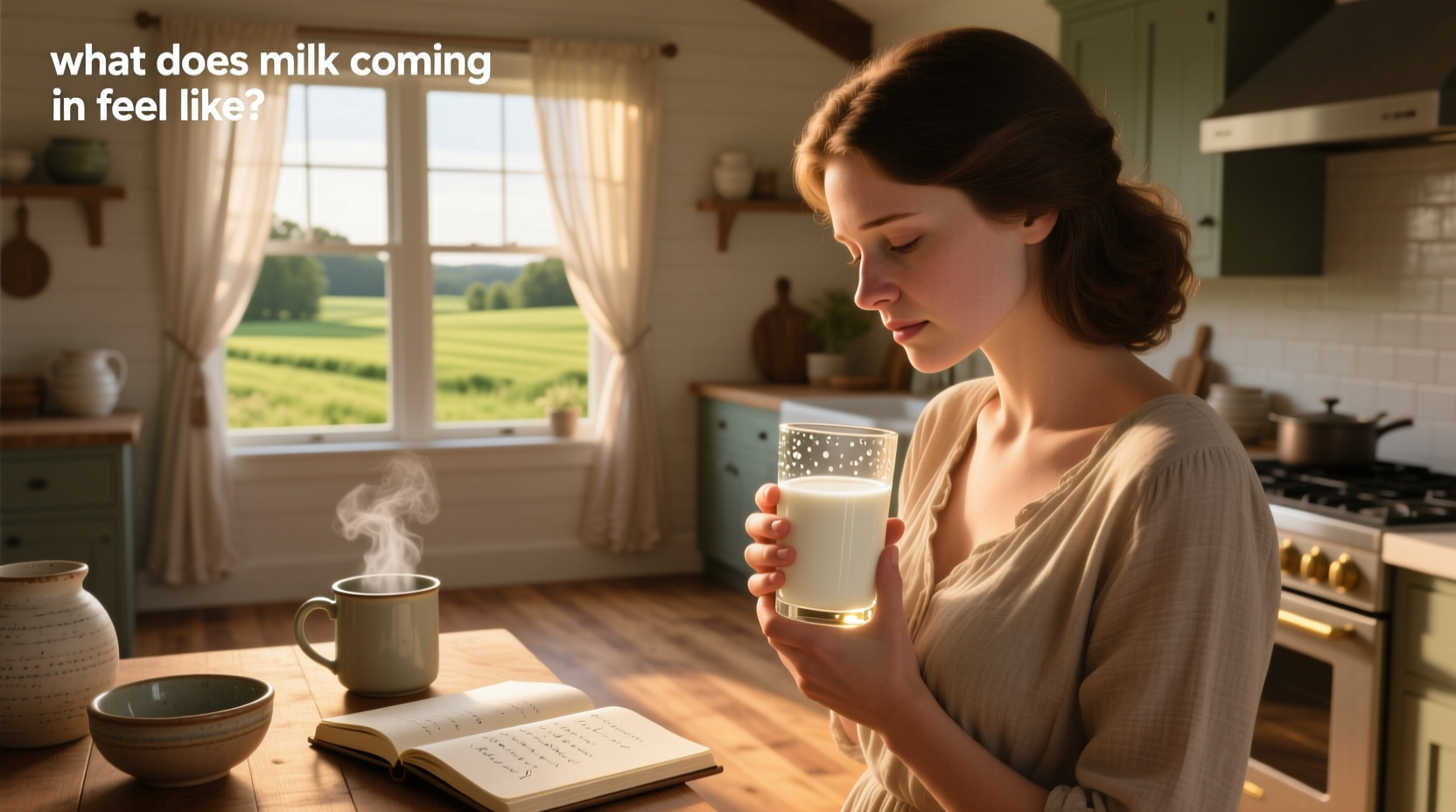 what milk coming in feels like