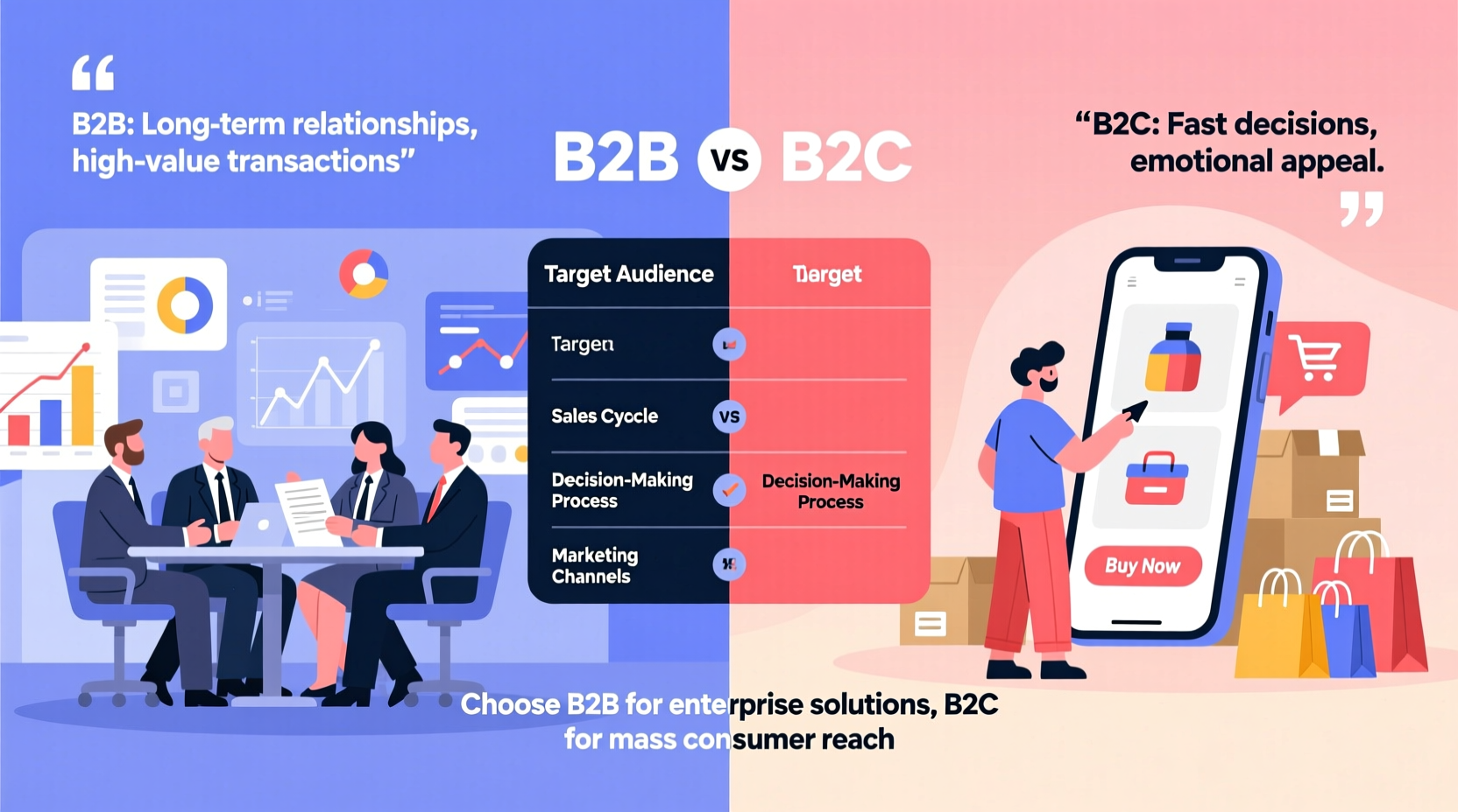 what is b2b and b2c marketing definition