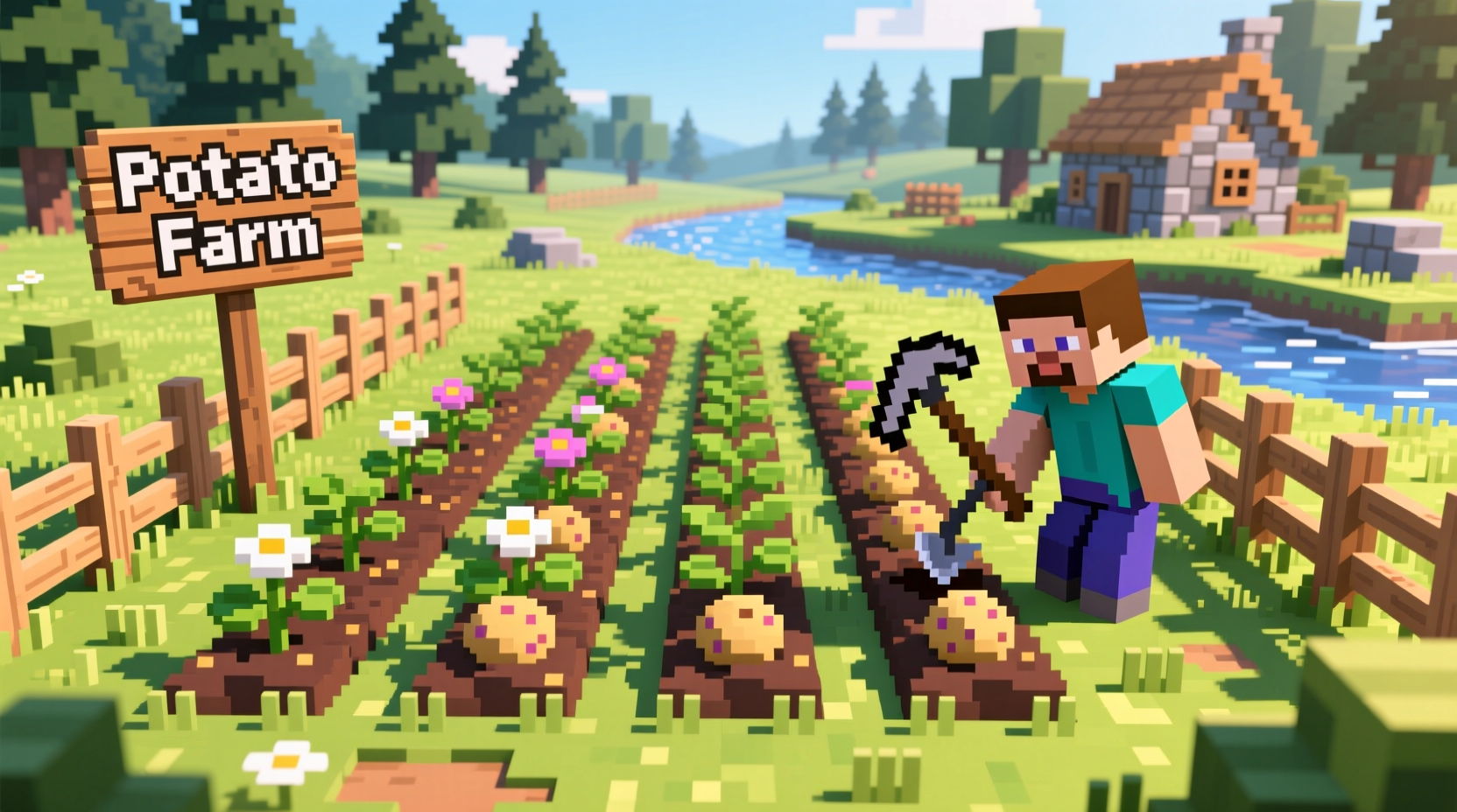 Build the Ultimate Minecraft Potato Farm: 7-Step Guide