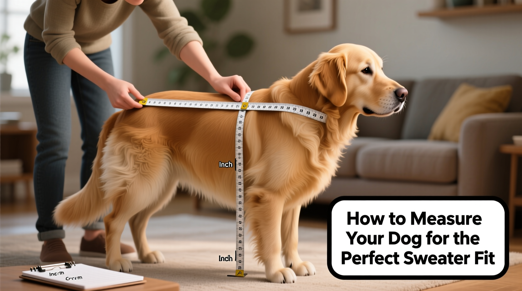 how to accurately measure your dog for the perfect sweater fit