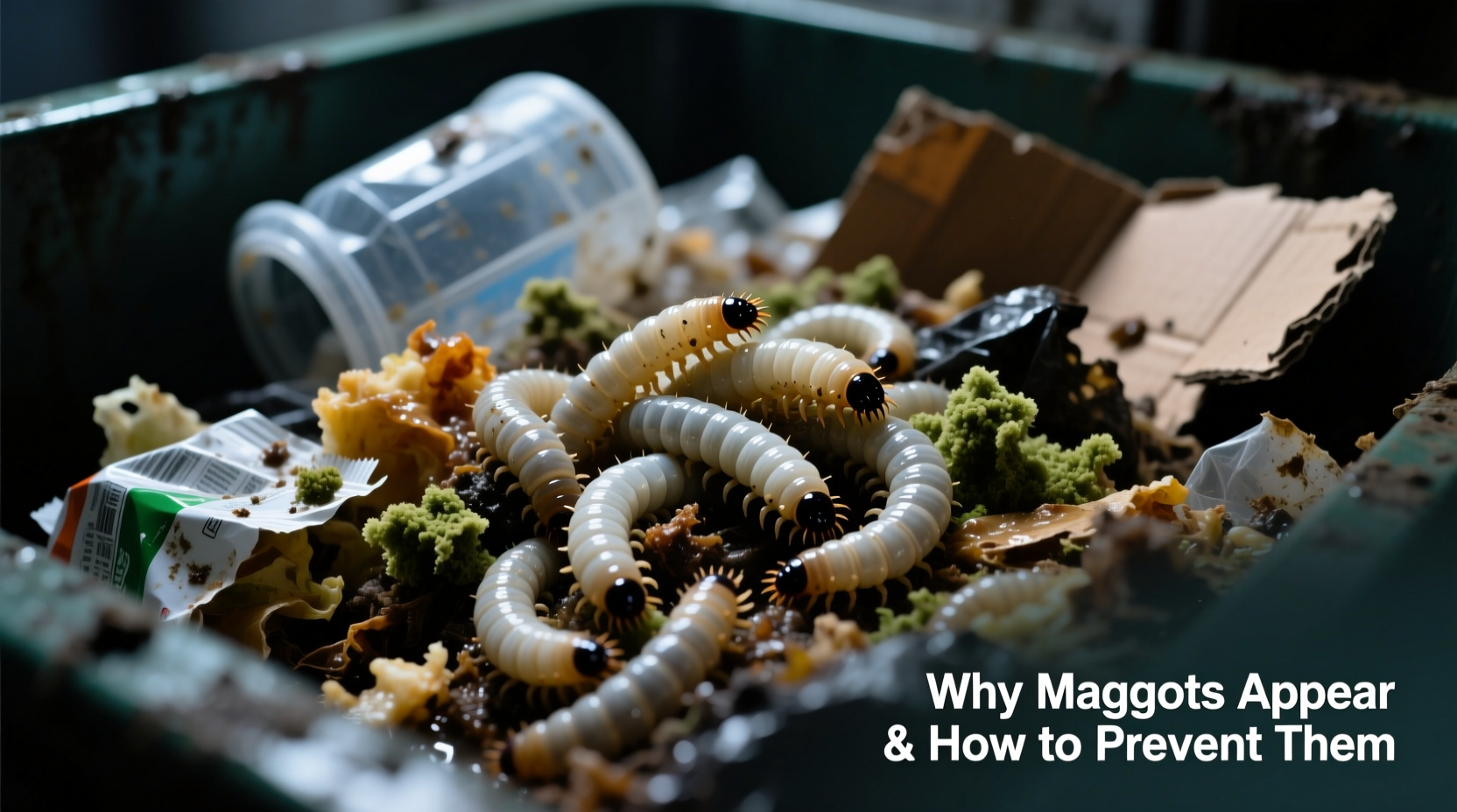 maggots in trash why they appear how to prevent them