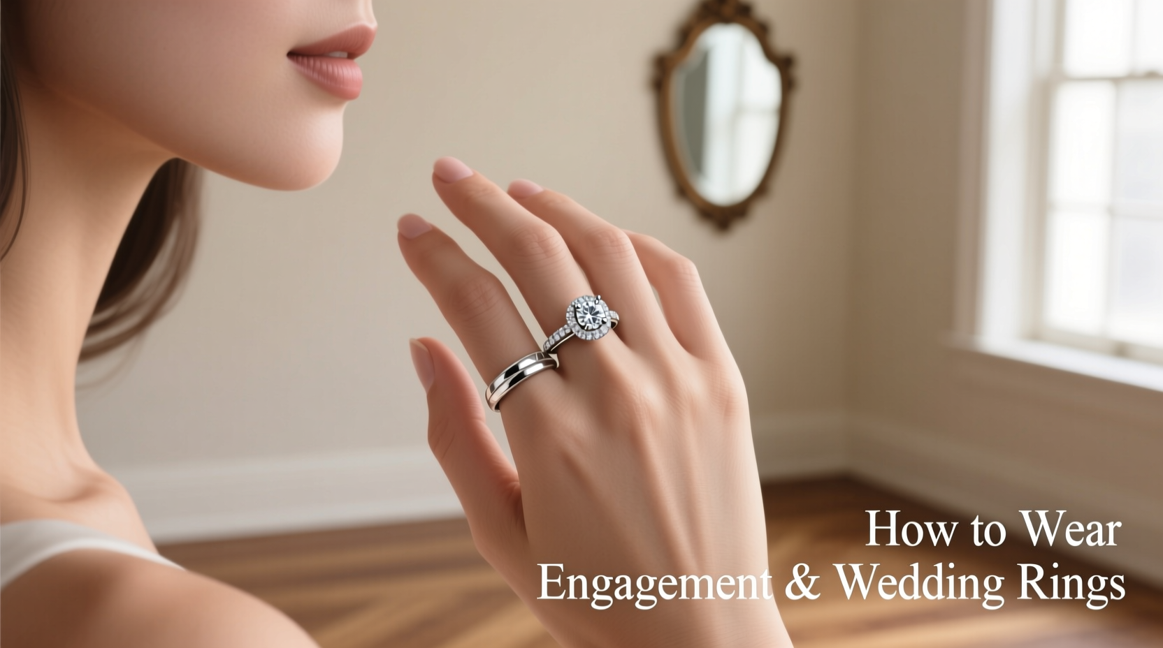 how do you wear a wedding ring and engagement ring